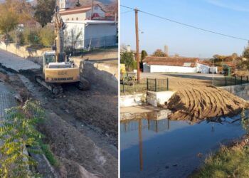 Μηλοχώρι: Σε εξέλιξη οι εργασίες διαμόρφωσης της κοίτης του ρέματος