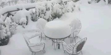 Ξεπερνάει τα 30 εκ. το χιόνι στην Κλεισούρα Καστοριάς