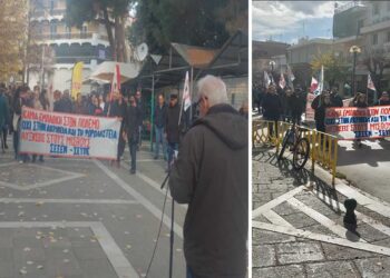 Με πολλαπλά μηνύματα η απεργιακή συγκέντρωση στο Παλιό Πάρκο Πτολεμαΐδας! (ρεπορτάζ της Κούλας Πουλασιχίδου)