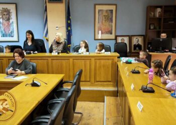 Οι λιλιπούτειοι μαθητές του 2ου Νηπιαγωγείου Αμυνταίου συγκάλεσαν.. Δημοτικό Συμβούλιο