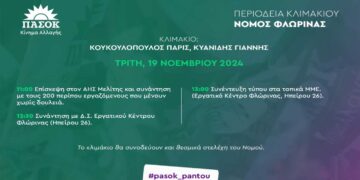 Στο νομό Φλώρινας ο Πάρις Κουκουλόπουλος και ο Γιάννης Κυανίδης αύριο Τρίτη 19/11