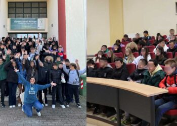 Οι μαθητές/τριες της Β’ τάξης του 3ου Γυμνασίου Φλώρινας στο Εκπαιδευτικό Κέντρο ΑΠΕ στον Φιλώτα