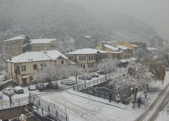 Κακοκαιρία Bora: «Άσπρη μέρα» είδαν Φλώρινα, Νυμφαίο και Πισοδέρι (Φωτογραφίες)