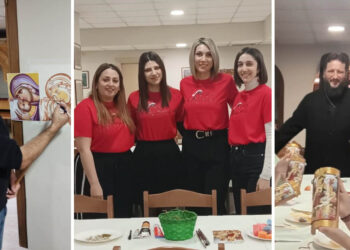 “Αγιογράφοι ” σε κεραμίδι έγιναν τα παιδιά,  που συμμετείχαν στο “Εργαστήρι Αγιογραφίας για Παιδιά”  με το ΚΔΑΠ ΑΡΛΕΚΙΝΟΣ  και τον Πατέρα Τιμόθεο στον Ι.Ν Αγίου Στεφάνου Πτολεμαϊδας! (της Κούλας Πουλασιχίδου)