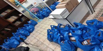 Ο «Καλός Σαμαρείτης» μοίρασε σχεδόν 4 τόνους τρόφιμα με τα Χριστουγεννιάτικα δέματα