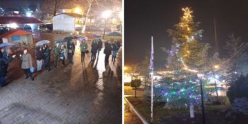 Άναψε το Χριστουγεννιάτικο Δέντρο στην Ασβεστόπετρα (Φωτογραφίες + Βίντεο)