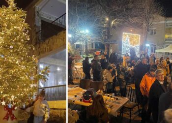 Όμορφη εκδήλωση για το άναμμα του Χριστουγεννιάτικου δέντρου στο Εμπόριο