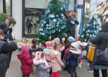 Στολίζονται τα Χριστουγεννιάτικα δέντρα του MAKE A WISH με τα «αστεράκια των ευχών» στην Πτολεμαΐδα (Φωτο + Βίντεο)