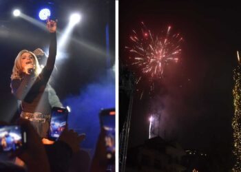 Άναψε το Χριστουγεννιάτικο Δέντρο της Φλώρινας – Ξεσήκωσε το κοινό η Jozephine – Φωτογραφίες