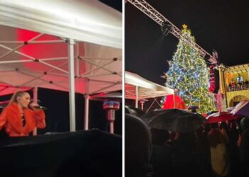 Ξεσήκωσε τη Σιάτιστα η Lila στο άναμμα του Χριστουγεννιάτικου Δέντρου (Βίντεο)