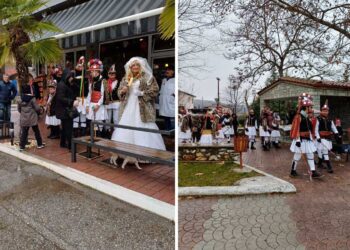 Αναβίωσε το έθιμο των Μωμόγερων στην Ασβεστόπετρα – Δείτε βίντεο και φωτογραφίες