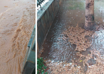 Πλημμύρισε η Άνω Συνοικία των Πύργων Πτολεμαΐδας από τα έντονα καιρικά φαινόμενα