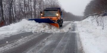 Αποχιονισμοί με μηχανήματα της Π.Ε. Καστοριάς σε Κλεισούρα – Βλαστη, Λιανοτόπι και Κοτύλη (Φωτογραφίες + Βίντεο)