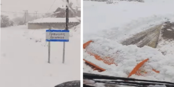 Δείτε το εντυπωσιακό κατάλευκο τοπίο στο Γράμμο Καστοριάς (Βίντεο)