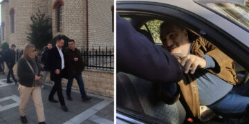 Η τυχαία συνάντηση των πρώην συντρόφων Χαρίτση – Πασσαλίδη στην Πτολεμαΐδα (Βίντεο)