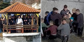 Ο καθαγιασμός των υδάτων και η ρίψη του Τιμίου Σταυρού στο Μηλοχώρι (βίντεο)