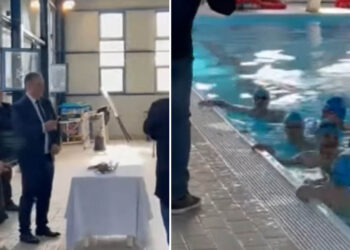 Αγιασμός των Υδάτων στο Λιάπειο Κολυμβητήριο Κοζάνης (Βίντεο)