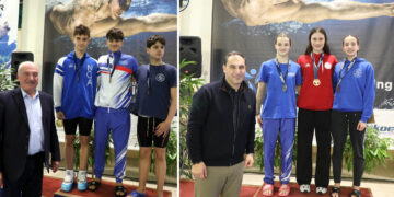 Με πολλά μετάλλια επέστρεψαν οι αθλητές της Κολυμβητικής Ένωσης Κοζάνης από Διεθνή Κολυμβητικό Αγώνα