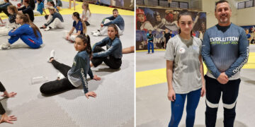 Η Κωνσταντίνα Αλμασίδου της “Μακεδονικής Δύναμης Κοζάνης”  στο Taekwondo Winter Camp 2025 του Βελιγραδίου