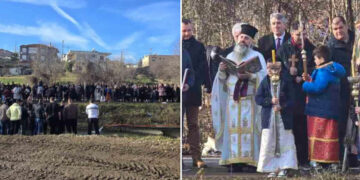 Πύργοι Εορδαίας: Ο καθαγιασμός των υδάτων για τα Θεοφάνεια (Βίντεο)