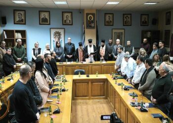 Ο Γιάννης Λιάσης κέρδισε το φλουρί στην κοπή βασιλόπιτας του Δημοτικού Συμβουλίου Αμυνταίου