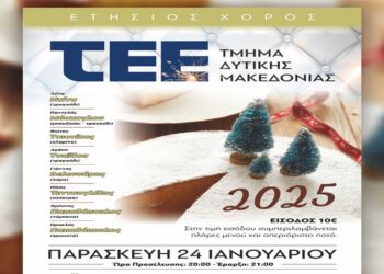 Εκδήλωση κοπής πρωτοχρονιάτικης πίτας και ετήσιος χορός του ΤΕΕ/Τμήμα Δυτ. Μακεδονίας την Παρασκευή 24/1