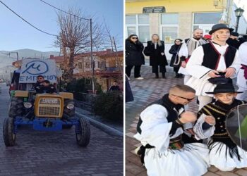 Αναβίωσε το δρώμενο  «Κοκόνες, Γκέγκηδες και Εσκάρηδες» στο Εμπόριο Εορδαίας Ανήμερα της Πρωτοχρονιάς