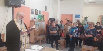 Με τις ευλογίες του Πρωτοσυγκέλου της Ιεράς Μητροπόλεώς μας Νικηφόρου Μανάδη, η κοπή Βασιλόπιτας στο Α’ ΚΑΠΗ Πτολεμαΐδας! (ρεπορτάζ της Κούλας Πουλασιχίδου)