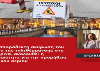 Νέα Αριστερά: «Την απαράδεκτη ακύρωση του έργου της τηλεθέρμανσης στη Φλώρινα, ακολουθεί η αβεβαιότητα για την προμήθεια φυσικού αερίου»