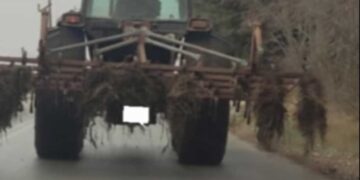 Σοβαρή ΕΠΙΣΉΜΑΝΣΗ προς τους οδηγούς τρακτέρ , που αφήνουν επικίνδυνα υπολείμματα στην άσφαλτο! (της Κούλας Πουλασιχίδου)