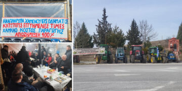 Κλιμακώνουν τις κινητοποιήσεις οι αγρότες στο μπλόκο Αντιγόνου – Κλείνουν τον δρόμο τη Δευτέρα