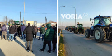 Στην Εθνική Οδό με μαύρες σημαίες τα τρακτέρ των αγροτών – Συμμετέχουν και από Δυτική Μακεδονία