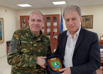 Επίσκεψη του νέου Διοικητή της 9ης Μ/Π Ταξιαρχίας στον Περιφερειάρχη