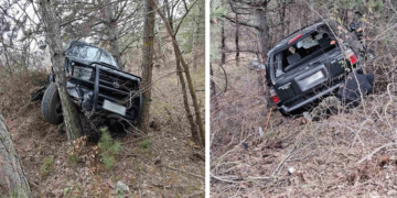 Τροχαίο ατύχημα στο δρόμο προς τη Σπηλιά Εορδαίας