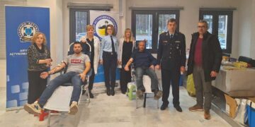 Συγκινητική η ανταπόκριση στην 1η Εθελοντική Αιμοδοσία της Διεύθυνσης Αστυνομίας Γρεβενών
