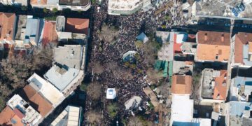 Νέες Φωτογραφίες από drone: Από ψηλά η μεγάλη συγκέντρωση της Πτολεμαΐδας