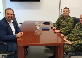 Συνάντηση του Δημάρχου Φλώρινας με τον νέο Διοικητή της 9ης Μ/Π Ταξιαρχίας Πεζικού