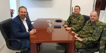 Συνάντηση του Δημάρχου Φλώρινας με τον νέο Διοικητή της 9ης Μ/Π Ταξιαρχίας Πεζικού