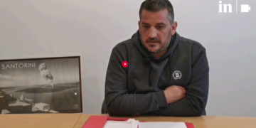Ο Πτολεμαϊδιώτης Δ. Καλογριάς, Προέδρος των εργαζομένων Δήμου Θήρας μιλά στο In.gr για την αντιμετώπιση των προβλημάτων από τους σεισμούς