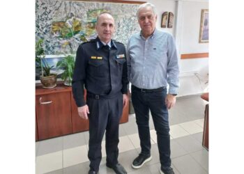 Συνάντηση του Διοικητή της Πυροσβεστικής Δυτικής Μακεδονίας Ιωάννη Αμανατίδη με τον Διευθυντή του ΛΚΔΜ