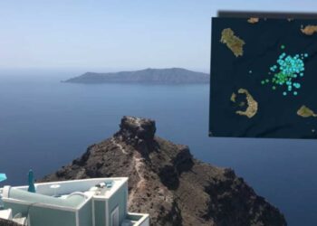 «Χορεύει» στον ρυθμό των Ρίχτερ η Σαντορίνη – Δονήσεις έως 4,4 R, πάνω από 55 σεισμοί τη νύχτα