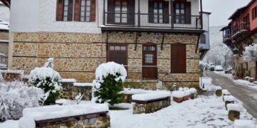 Χιόνισε στην Χαλκιδική – Μαγικές εικόνες (VIDEO)