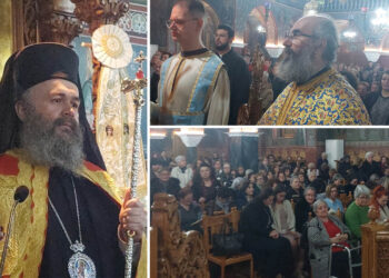 Παρουσία του Σεβασμιωτάτου Μητροπολίτου κ.κ.Ειρηναίου,  οι Α’  ΧΑΙΡΕΤΙΣΜΟΙ  της Παναγίας, στον Ιερό Ναό Αγίας Σκέπης Πτολεμαΐδας!  (Ρεπορτάζ της Κούλας Πουλασιχίδου)