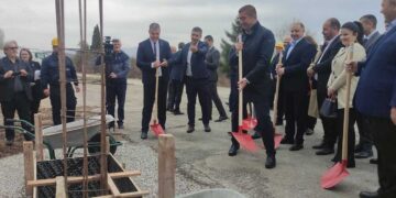 Τελετή έναρξης των εργασιών υποδομών συνοριακής διάβασης Markova Noga που θα συνδέει την Ελλάδα με τη Βόρεια Μακεδονία