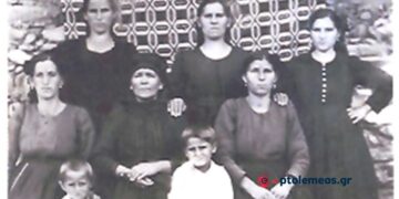 Βλατσιώτισσες που μετοίκησαν στη γειτονική Κοινότητα Μηλοχωρίου σε αναμνηστική φώτο το 1940 – Από τη στήλη του Γ. Καζαντζή στον ΠΑΛΜΟ