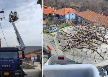 Τοποθετήθηκε πελαργοφωλιά στο Λέχοβο ενόψει της άφιξης των πτηνών