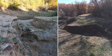 Προάστιο Εορδαίας: Αγροτικός  δρόμος κόπηκε στα δύο – Χωρίς πρόσβαση στα χωράφια τους οι αγρότες