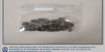 Πτολεμαΐδα: Συνελήφθη 46χρονος με 11 γραμμάρια κάνναβης