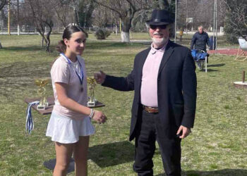 «Χάλκινη» η αθλήτρια του Ομίλου Αντισφαίρισης Πτολεμαΐδας Αναστασία Βρυζίδου