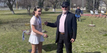 «Χάλκινη» η αθλήτρια του Ομίλου Αντισφαίρισης Πτολεμαΐδας Αναστασία Βρυζίδου